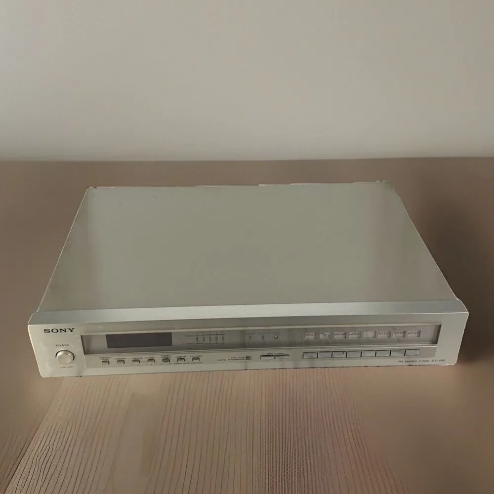 Sony ST-J60 Vintage Stereo FM Tuner Quartz Lock Digital Radio Component Tested